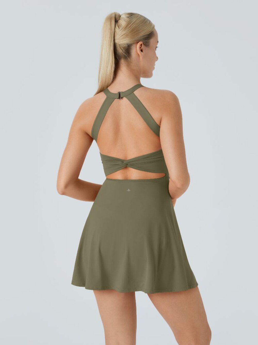 SoftlyZero Airy Backless Twisted Active Dress Size Small